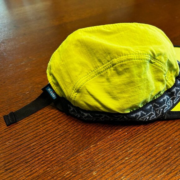 KAVU Strapcap Trail Running Hat Small Yellow/Blue - Picture 3 of 3
